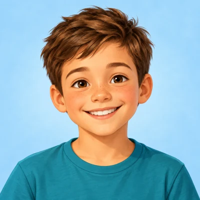 Fictional illustrated sample profile avatar